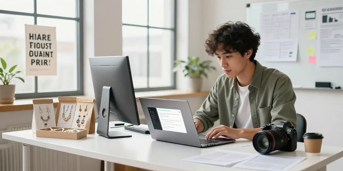 Generate Shopify product descriptions with AI in an e-commerce workspace.