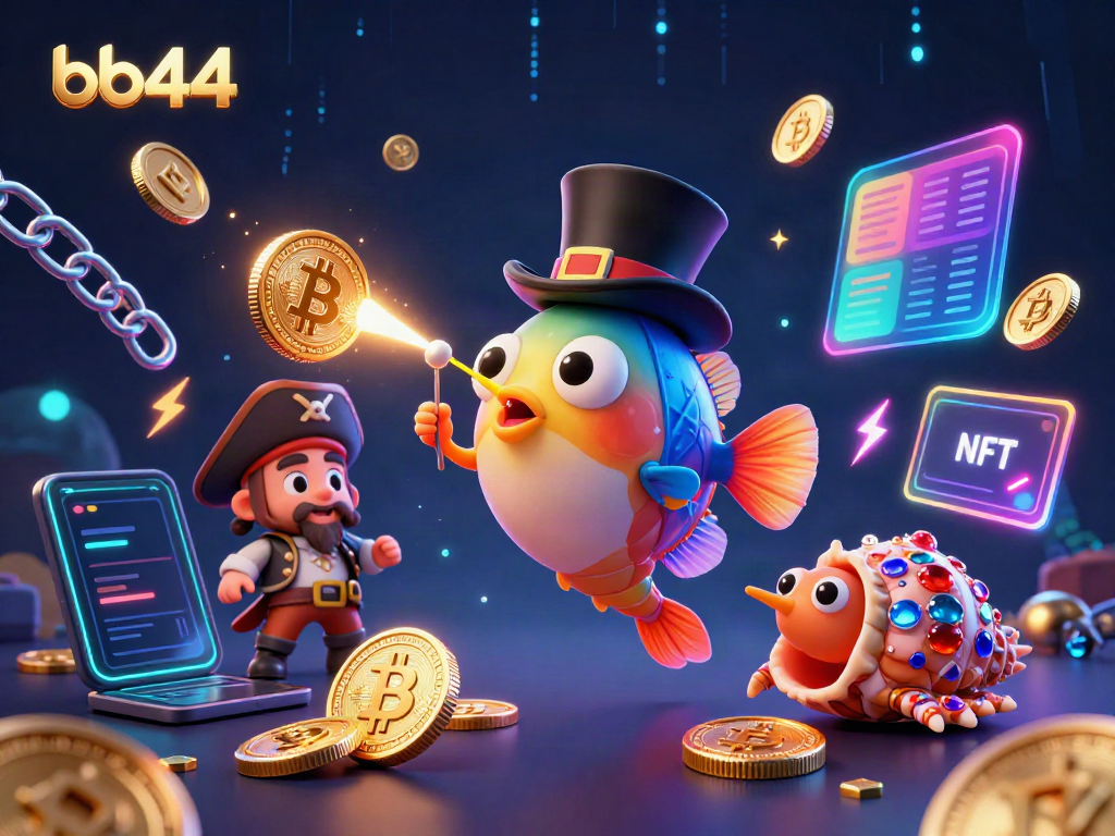 Join the fun with bb44 as deep-sea characters engage in a vibrant underwater casino adventure.