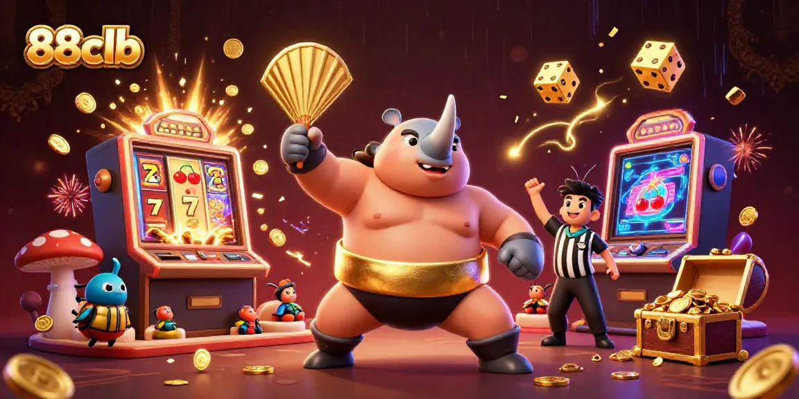 Experience electrifying wins with 88clb in a vibrant, dynamic casino scene brimming with excitement.