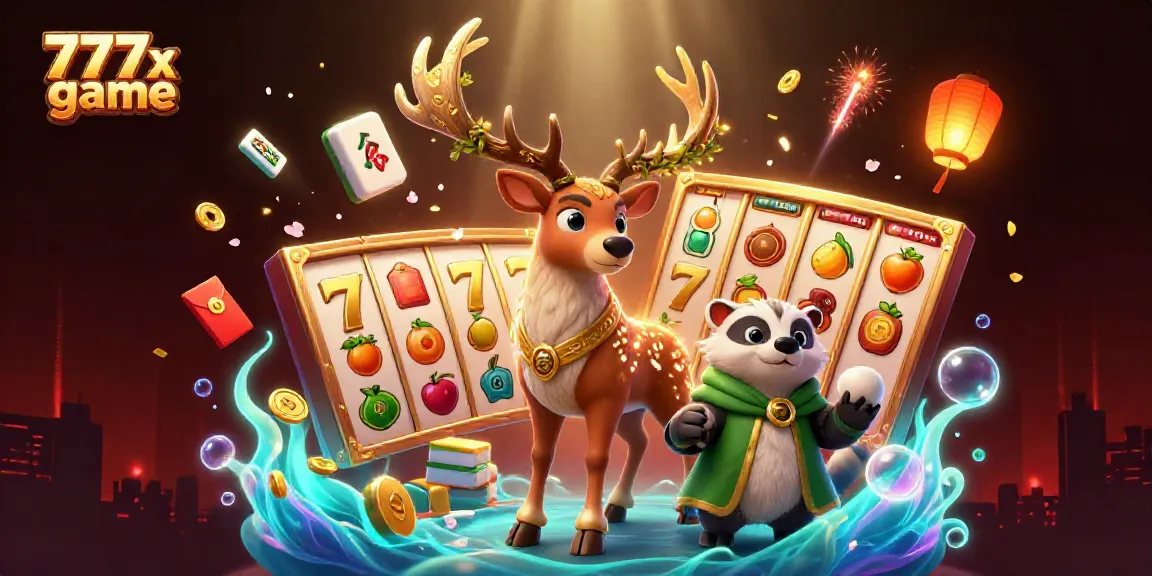Experience the excitement of the 777x game, featuring vibrant characters and dynamic casino elements.