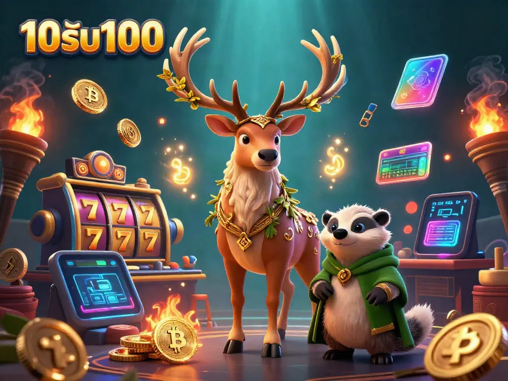 เข้าร่วมโปรโมชั่น 10รับ100 กับเกมสล็อตสุดสนุก พร้อมเงินรางวัลมากมายในภาพประกอบ