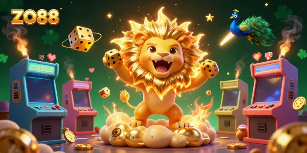 Engage with exciting gaming action in ZO88's vibrant, detailed casino world.